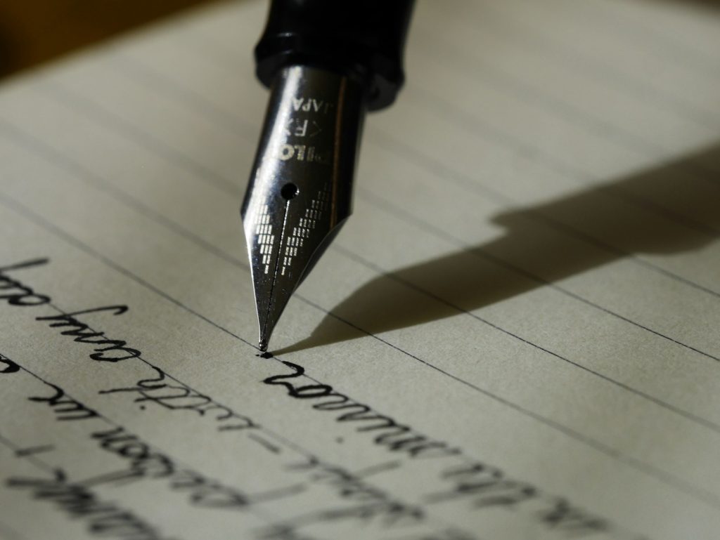 Quiet notebook on a table for reflective writing